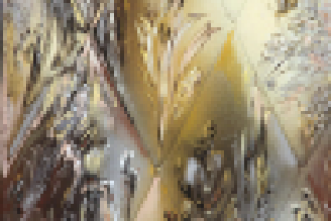 Роспись двери акрилом по дермантину