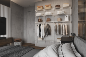 Гардеробная система в интерьере