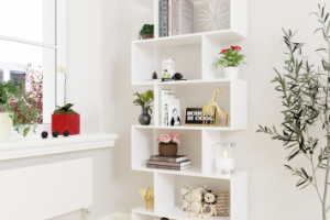 Стеллаж в интерьере