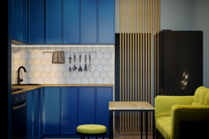 Дизайн и визуализация маленькой кухни