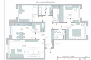 Дизайн проект квартиры-121м2