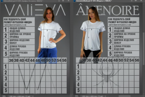 Размерная таблица для карточки товара на WB и Ozon