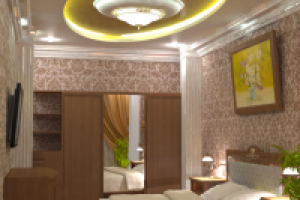 спальня с другими обоями