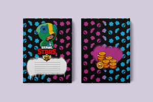 Тетрадь с героями игры brawl stars