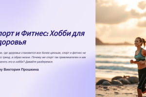 Сделать обложку для презентации " Спорт и здоровое питание"