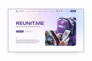 Лендинг для зарубежного стартапа - QR коды для вещей