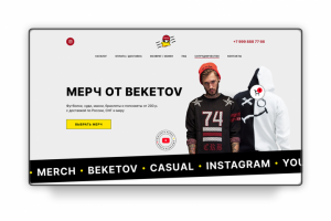 Магазин по продаже мерча от блогера