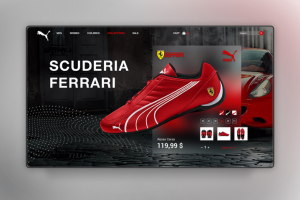 Концепт для интернет-магазина Puma