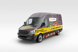 Брендирование автомобиля для кейтеринга