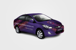 Брендирование автомобиля отеля