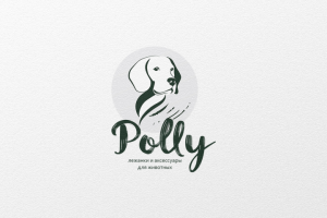 Логотип лежанок для животных Polly