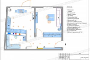 Планировка 1-комнатной квартиры в ЖК "Николин парк"