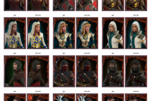 Дорисовка лиц карточек фигур