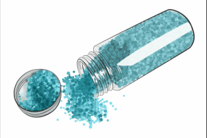 Баночка с бисером (рисунок в PSD)