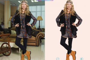 Сложная обтравка (девушка)