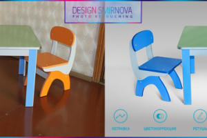 Ретушь мебели (стол+стулья)