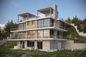 Вилла на крутом холме Кипр