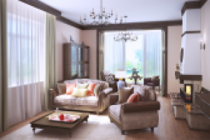 Гостиная в частном доме