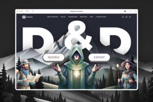Дизайн-концепт для сайта: D&D