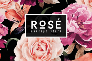 Логотип цветы "ROSE"