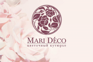 Логотип флориста "Mari Deco"
