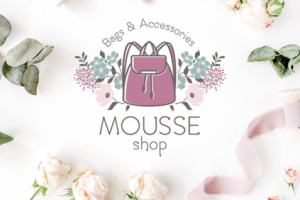 Логотип сумки "Mousse Shop"