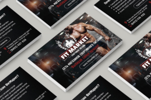 Визитки "Fit Market"