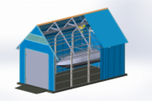 Ангар для подъема катера