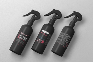 Дизайн этикетки для полировочного спрея Unicarat