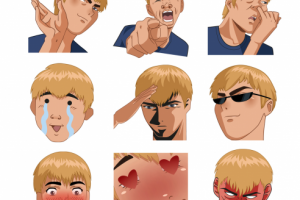 Разработка стикеров для Twitch по мотивам аниме