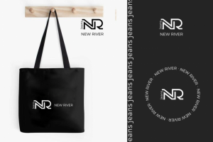 NEW RIVER логотип для бренда одежды