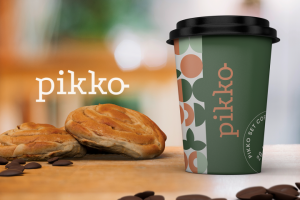 Pikko логотип для кофейни