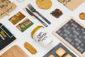 "Сыр и Крекер" логотип для кейтеринга