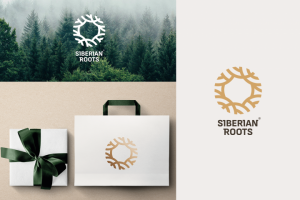 Siberian Roots логотип для бренда косметики и БАДов