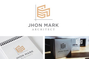 JHON MARK логотип для архитектора