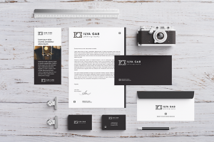 Фирменный стиль для фотографа ILYA GAB