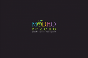 логотип модно зелено