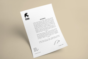 Современное приглашение формата А4