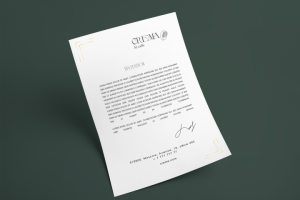 Современное приглашение формата А4