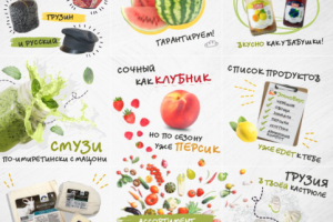 Оформление социальных сетей для интернет-магазина продуктов