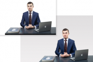 Небольшая ретушь и обтравка портретного фото