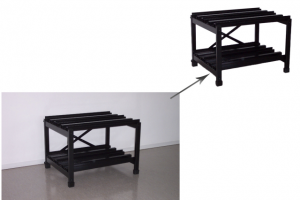 Обтравка фото стеллажа