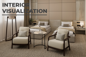 Интерьерная визуализация номерного фонда