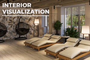 Интерьерная визуализация зоны spa