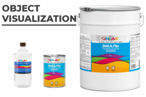 Предметная визуализация товаров бренда Color1