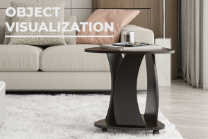 Предметная визуализация журнальных столиков