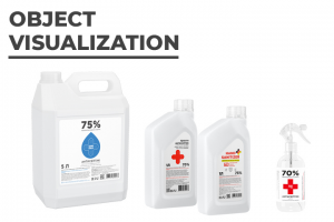 Предметная визуализация продукции SaniHands