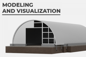 Моделирование и визуализация промышленных ангаров