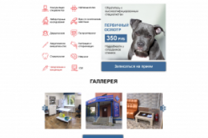 Сайт-визитка ветеринарной клиники