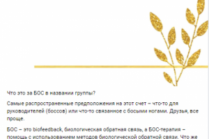 Что такое БОС-терапия?